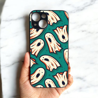 Spooky Gang Glossy Metal Back Case for Apple Iphone 15 Plus