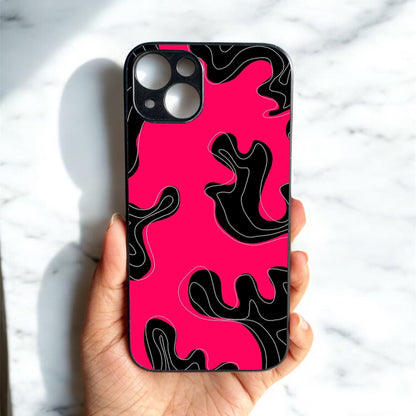 Hot Mess Glossy Metal Back Case for Apple Iphone 13