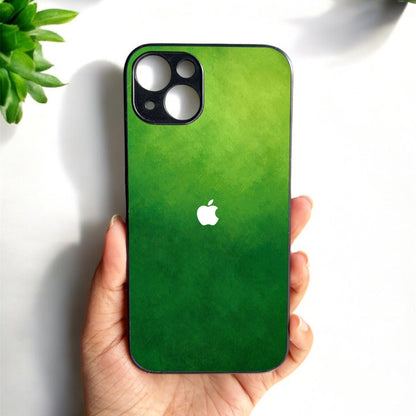 GreenAura Glossy Metal Back case for Apple Iphone 15 Plus