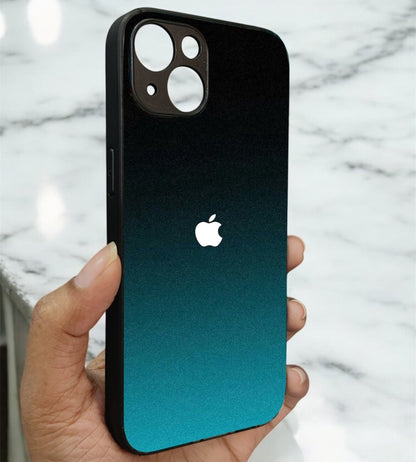 Midnight Teal Glossy Metal Back Case for Apple Iphone 14 Plus