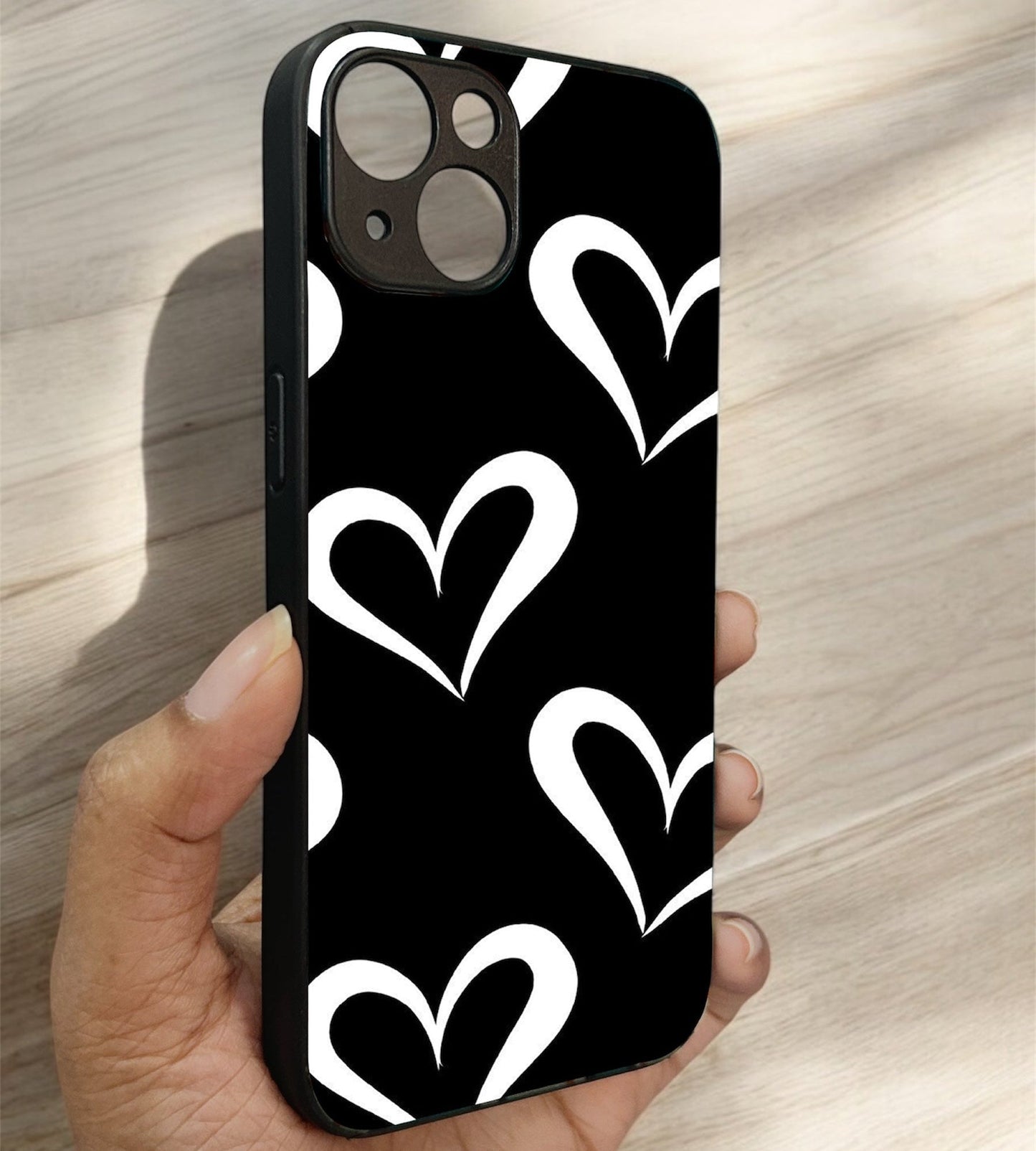 InkHeart Glossy Metal Back Case for Apple Iphone 14 Plus