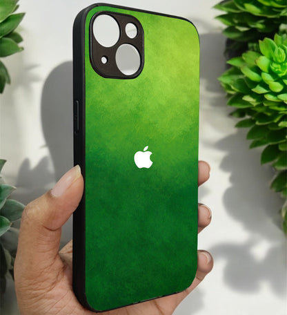 GreenAura Glossy Metal Back case for Apple Iphone