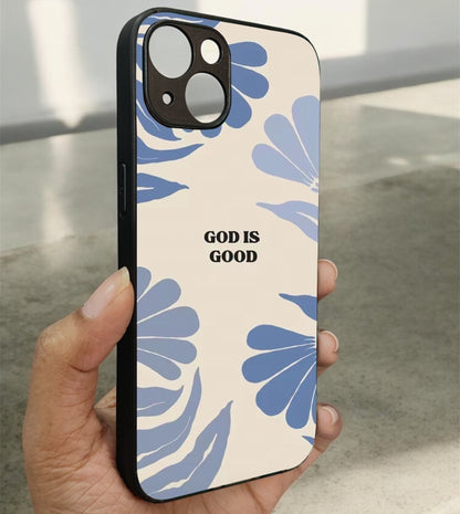 God Is Good' Glossy Metal Back Case for Apple Iphone 14 Plus