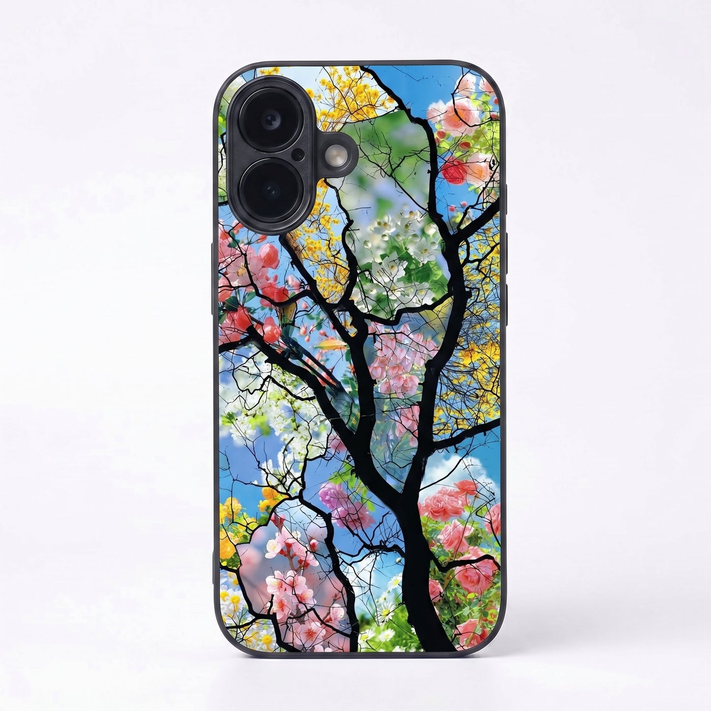Bloom Glass Metal Back Case for Apple iPhone 17