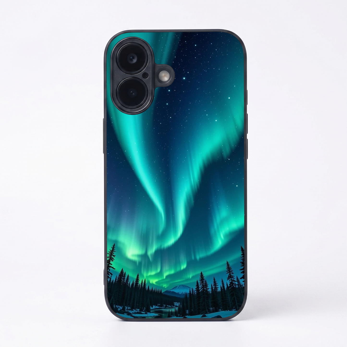 Aurora Borealis Metal Back Case for Apple iPhone 17
