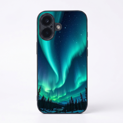 Aurora Borealis Metal Back Case for Apple iPhone 17