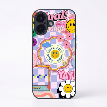 Groovy Metal Back Case for Apple iPhone 17
