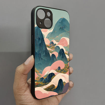 Cloud Peaks Metal Back Case for Apple Iphone 13