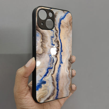 Crystal Drift Metal Back Case for Apple Iphone 14 Plus