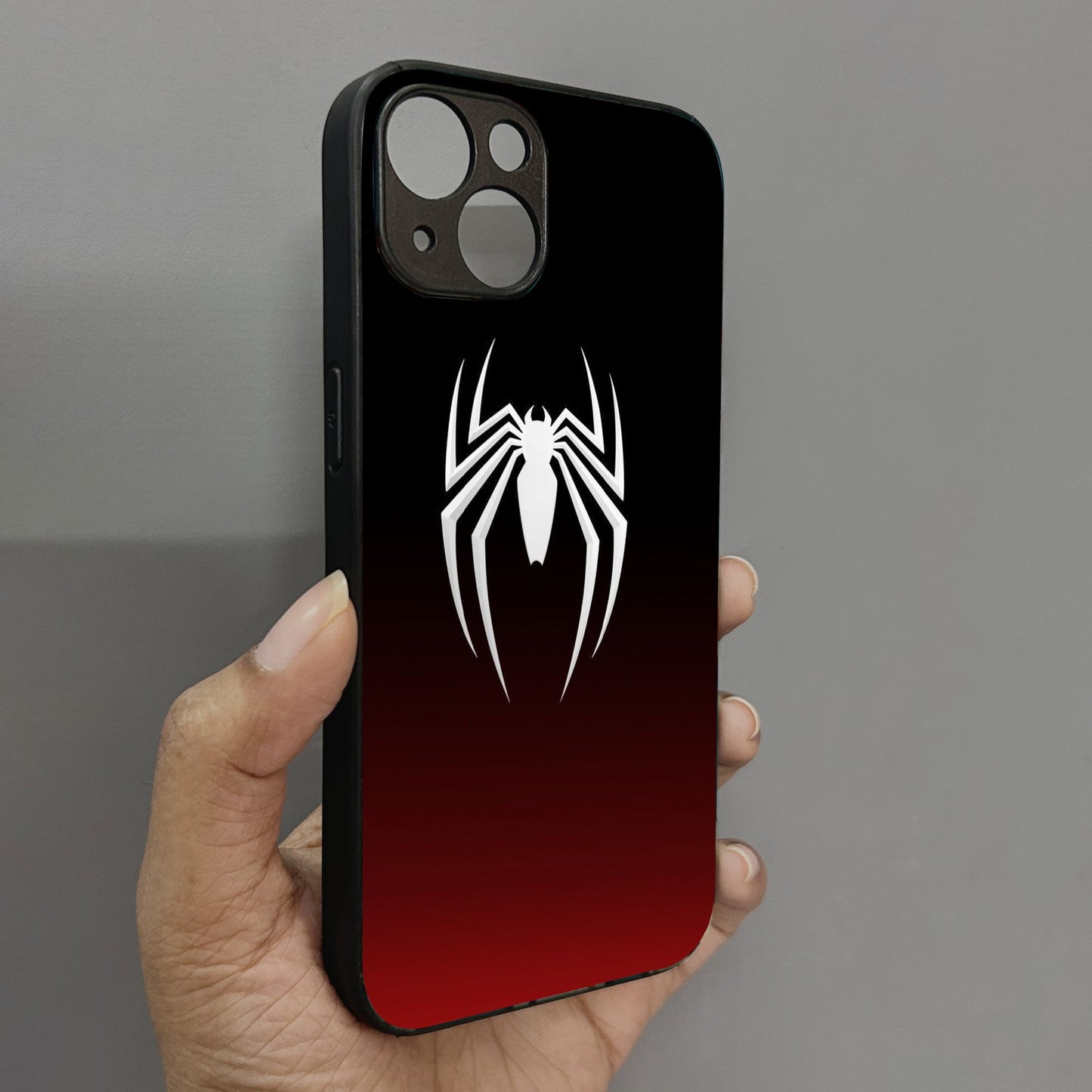 Spider Surge Metal Back Case for Apple Iphone 15 Plus