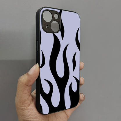 Midnight Flames Metal Back Case for Apple Iphone 15 Plus