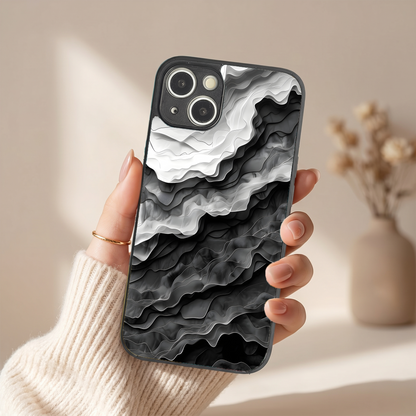 Stone Flow Metal Back Case for Apple Iphone 13