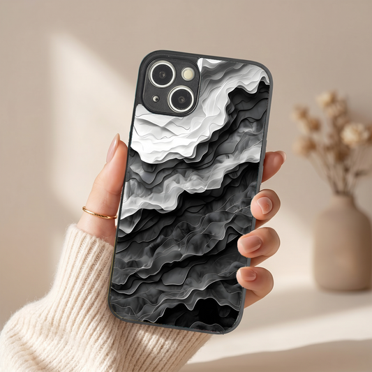 Stone Flow Metal Back Case for Apple Iphone 13