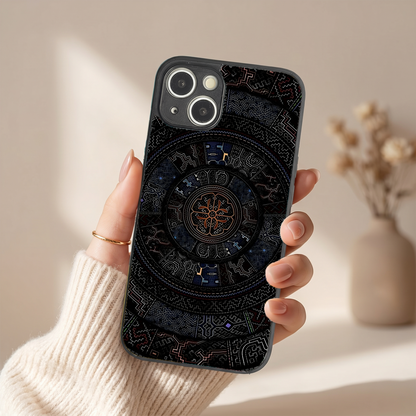 Dark Mandala Metal Back Case for Apple Iphone 14