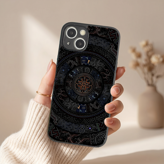 Dark Mandala Metal Back Case for Apple Iphone 13