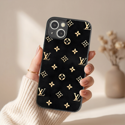 Luxe Gold Metal Back Case for Apple Iphone 13