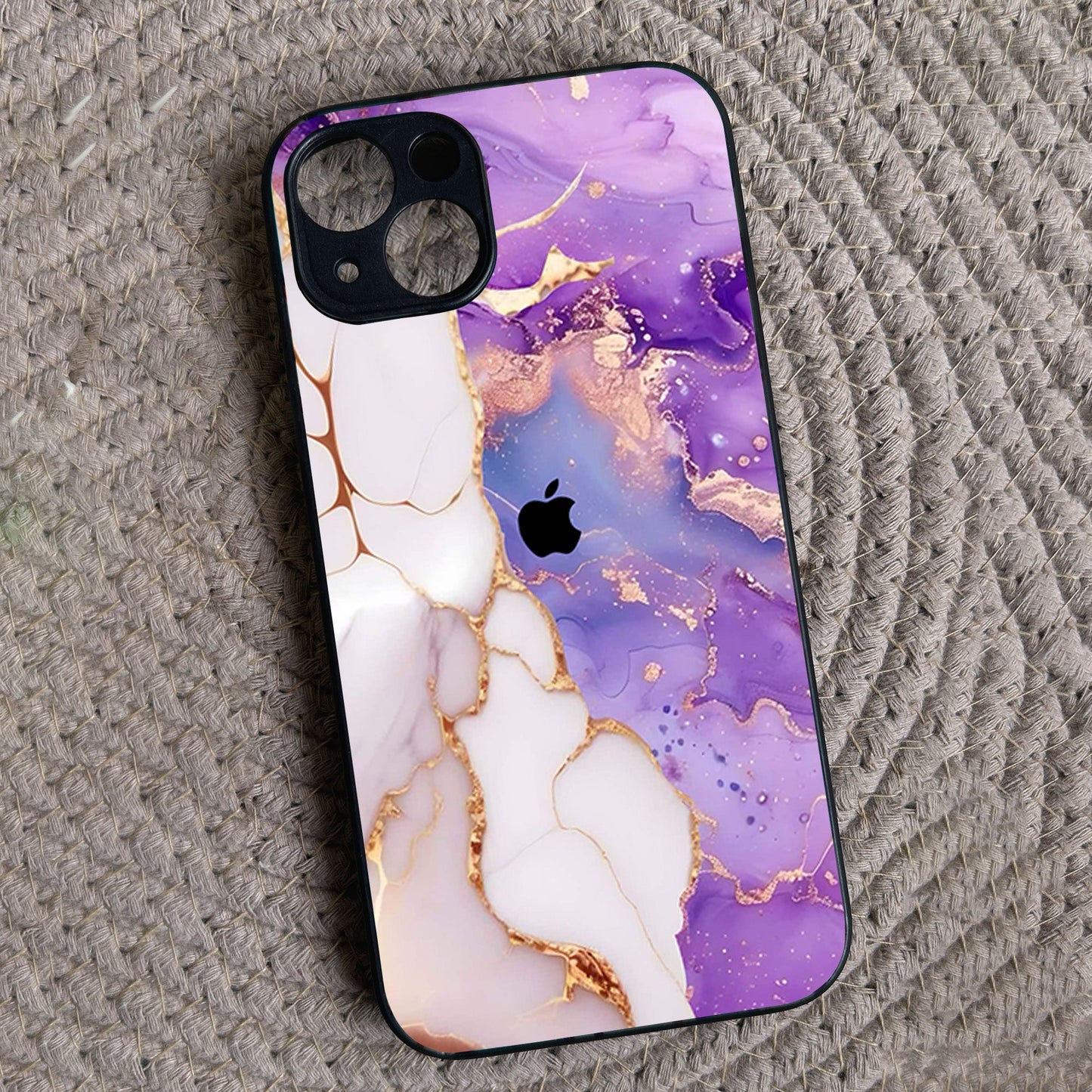 Sapphire Luxe Metal Back Case for Apple Iphone 15 Plus