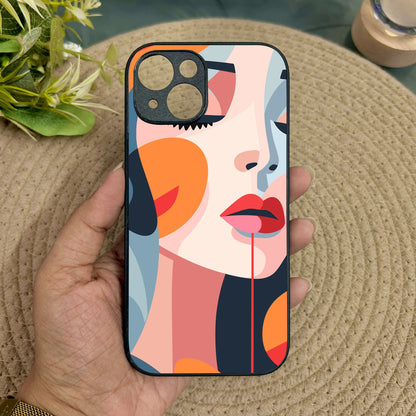 Ethereal Beauty Metal Back Case for Apple Iphone 15 Plus
