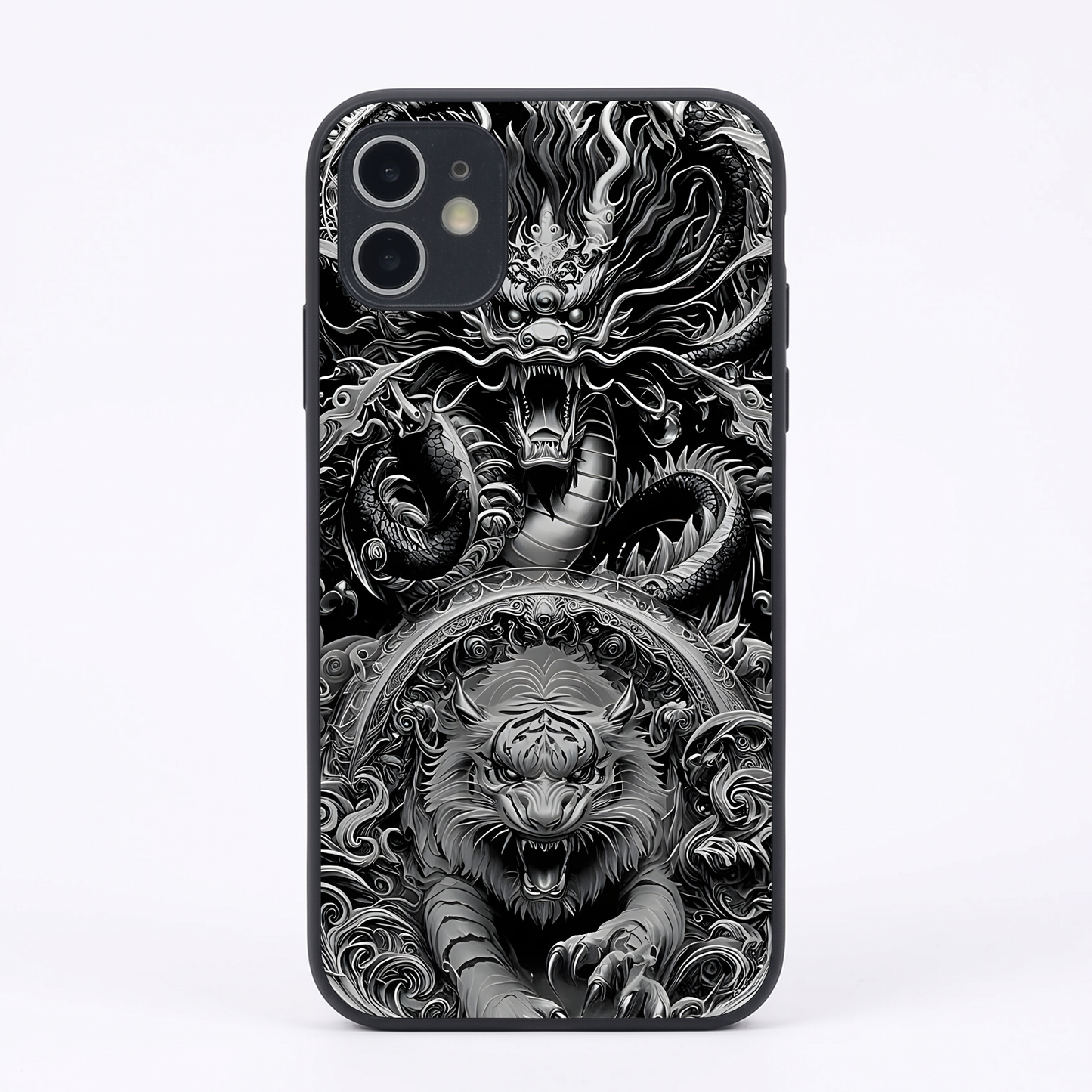Dragon Ink Metal Back Case for Apple Iphone 12