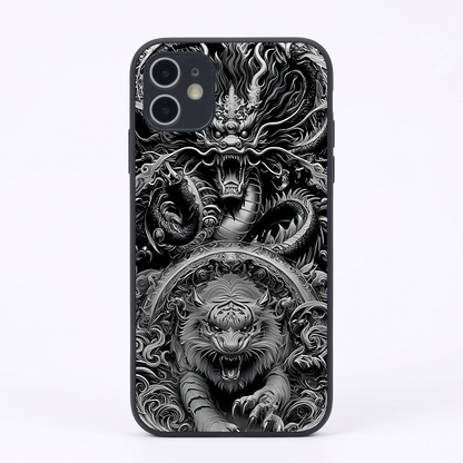 Dragon Ink Metal Back Case for Apple Iphone 12