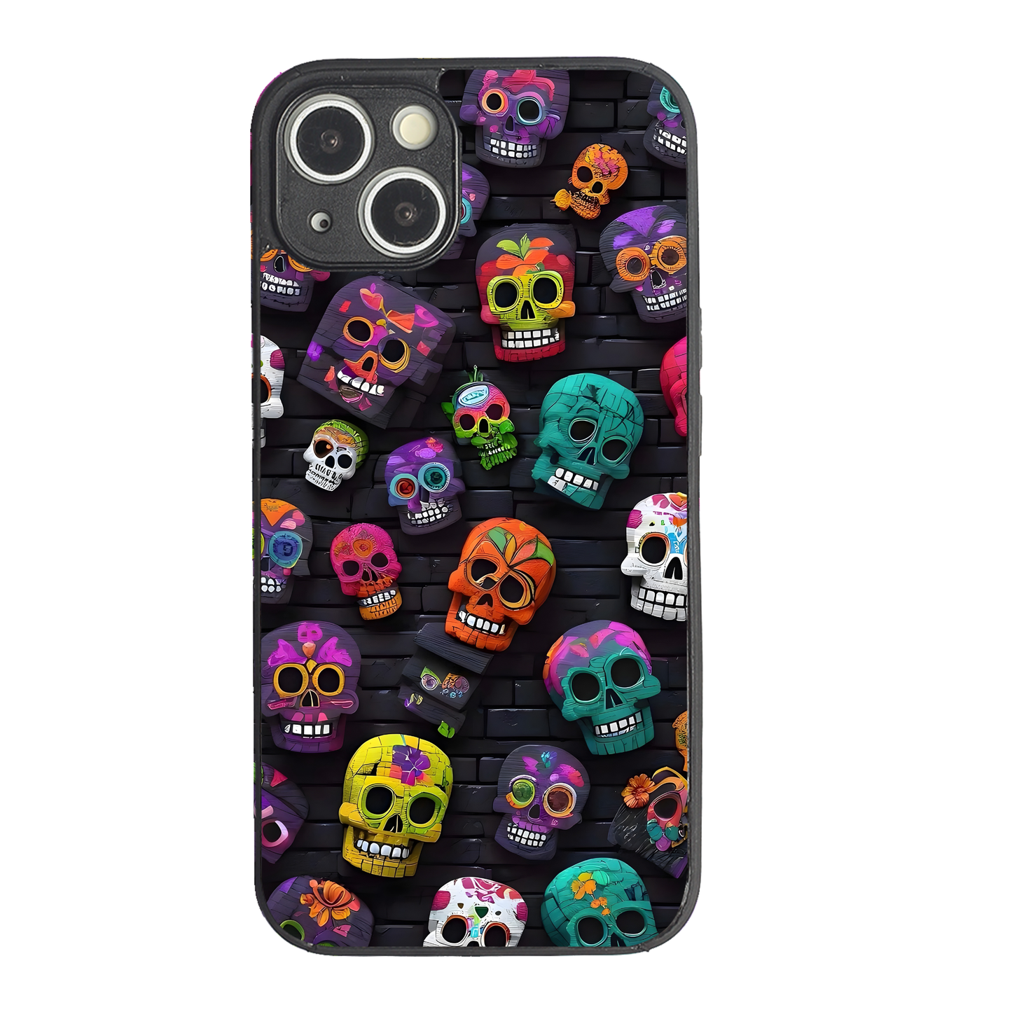 Skull Pop Metal Back Case for Apple Iphone 14
