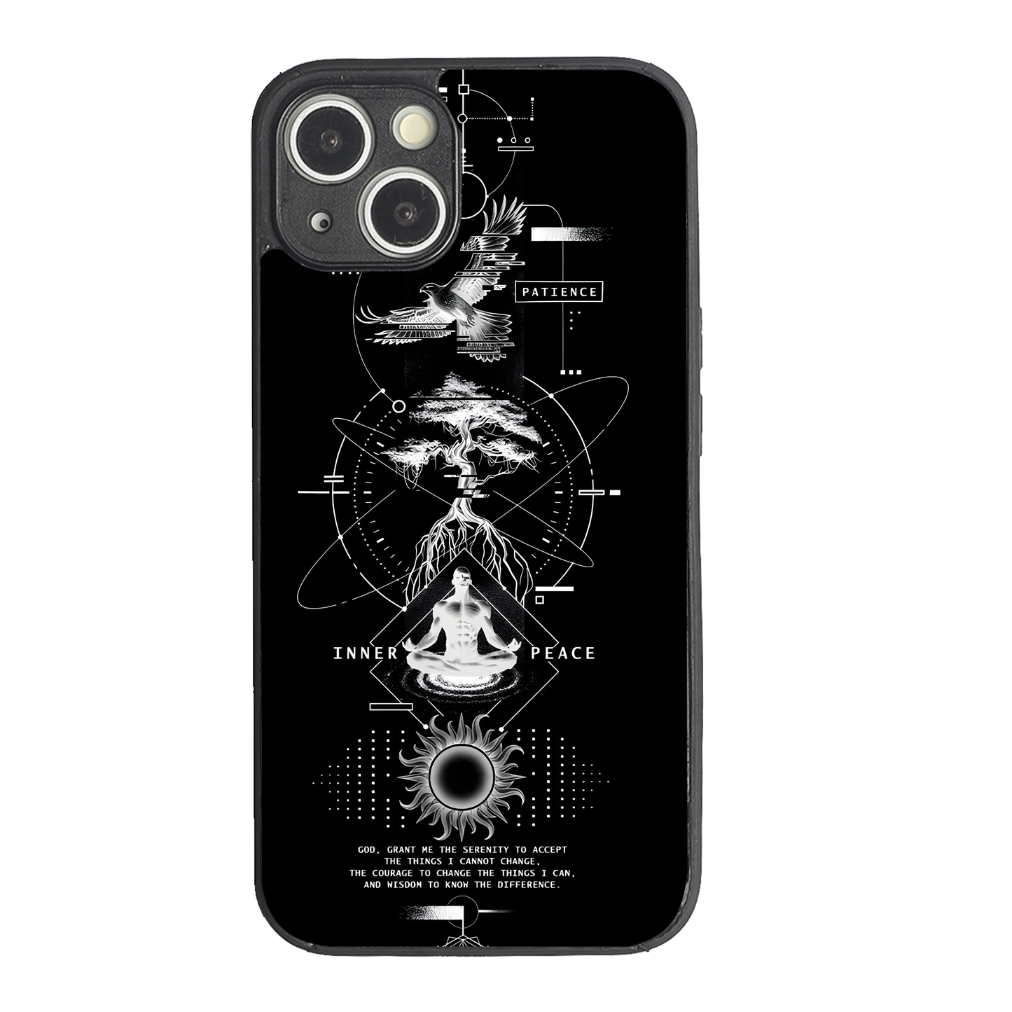 Dark Matter Metal Back Case for Apple Iphone 14