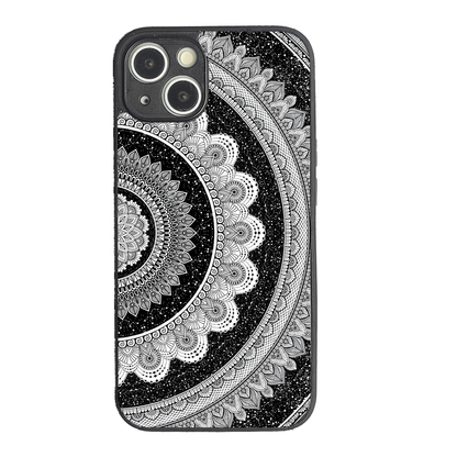 Moon Lace Metal Back Case for Apple Iphone 13