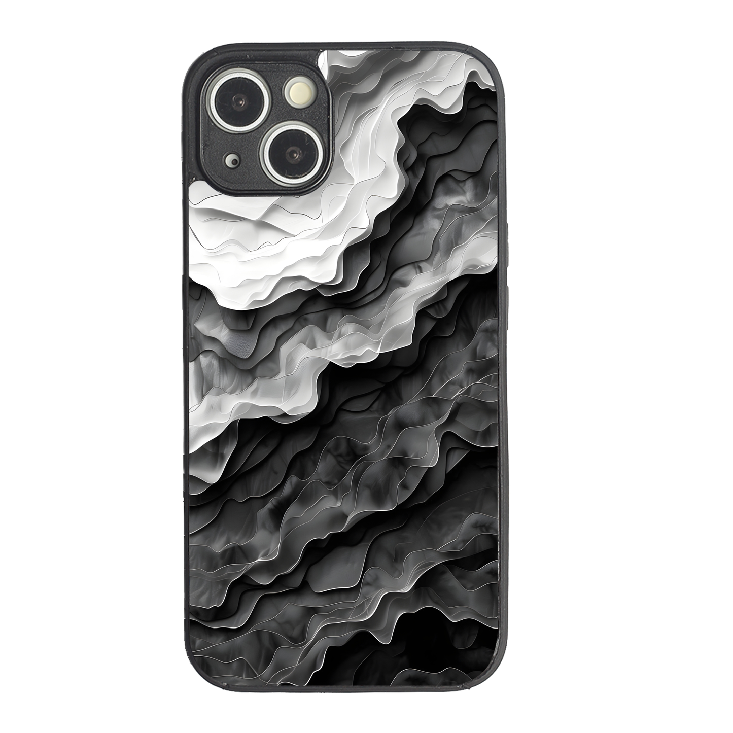 Stone Flow Metal Back Case for Apple Iphone 13