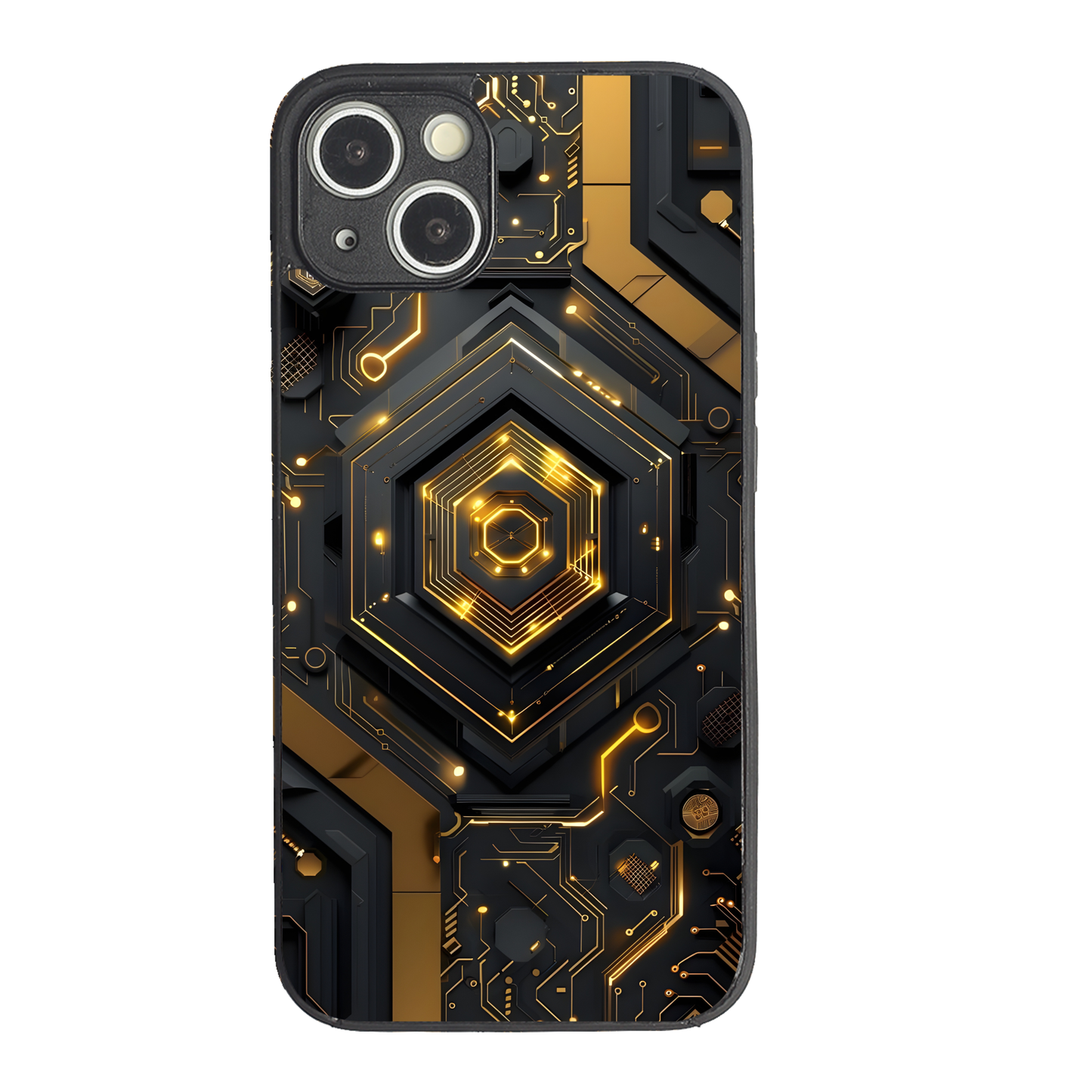 Gold Rush Metal Back Case for Apple Iphone 13