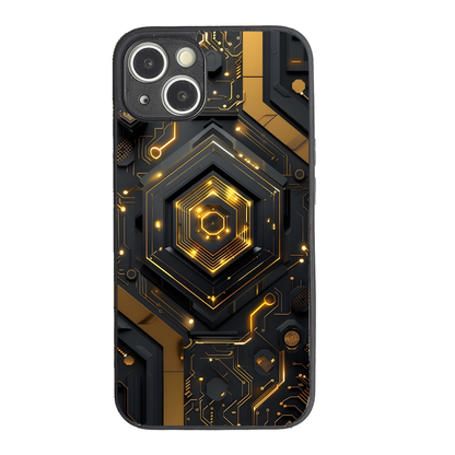 Gold Rush Metal Back Case for Apple Iphone 13