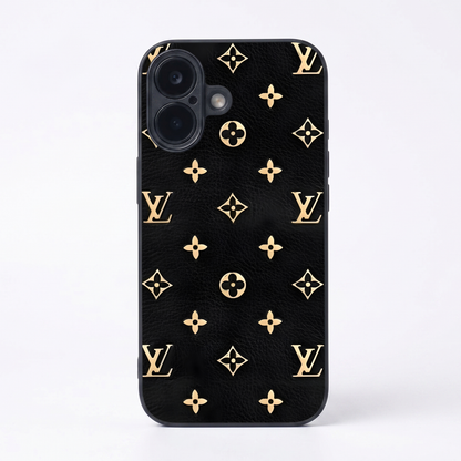 Luxe Gold Metal Back Case for Apple Iphone 17