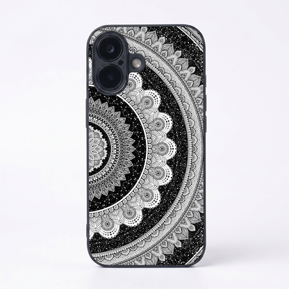 Moon Lace Metal Back Case for Apple Iphone 17