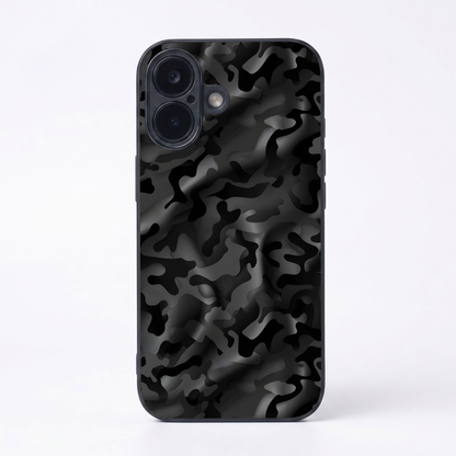 Shadow Camo Metal Back Case for Apple Iphone 17