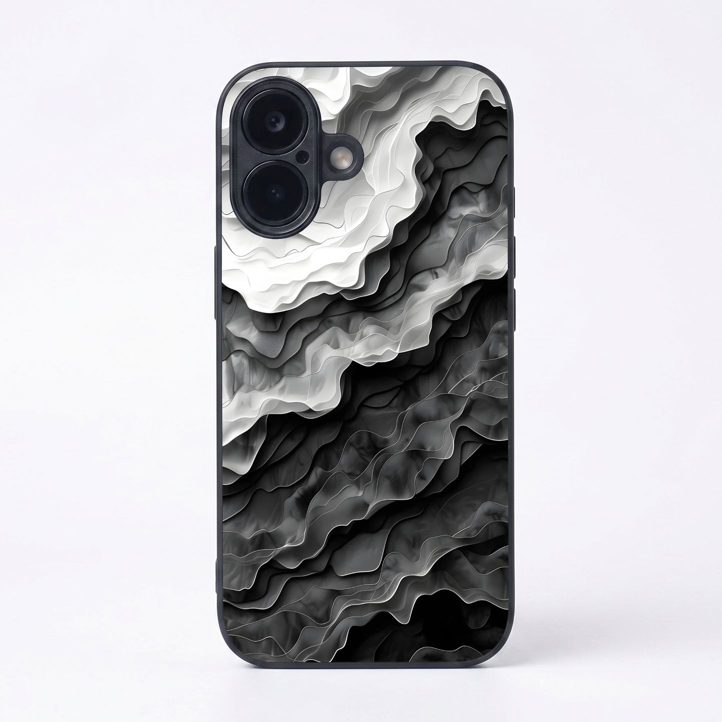 Stone Flow Metal Back Case for Apple Iphone 17