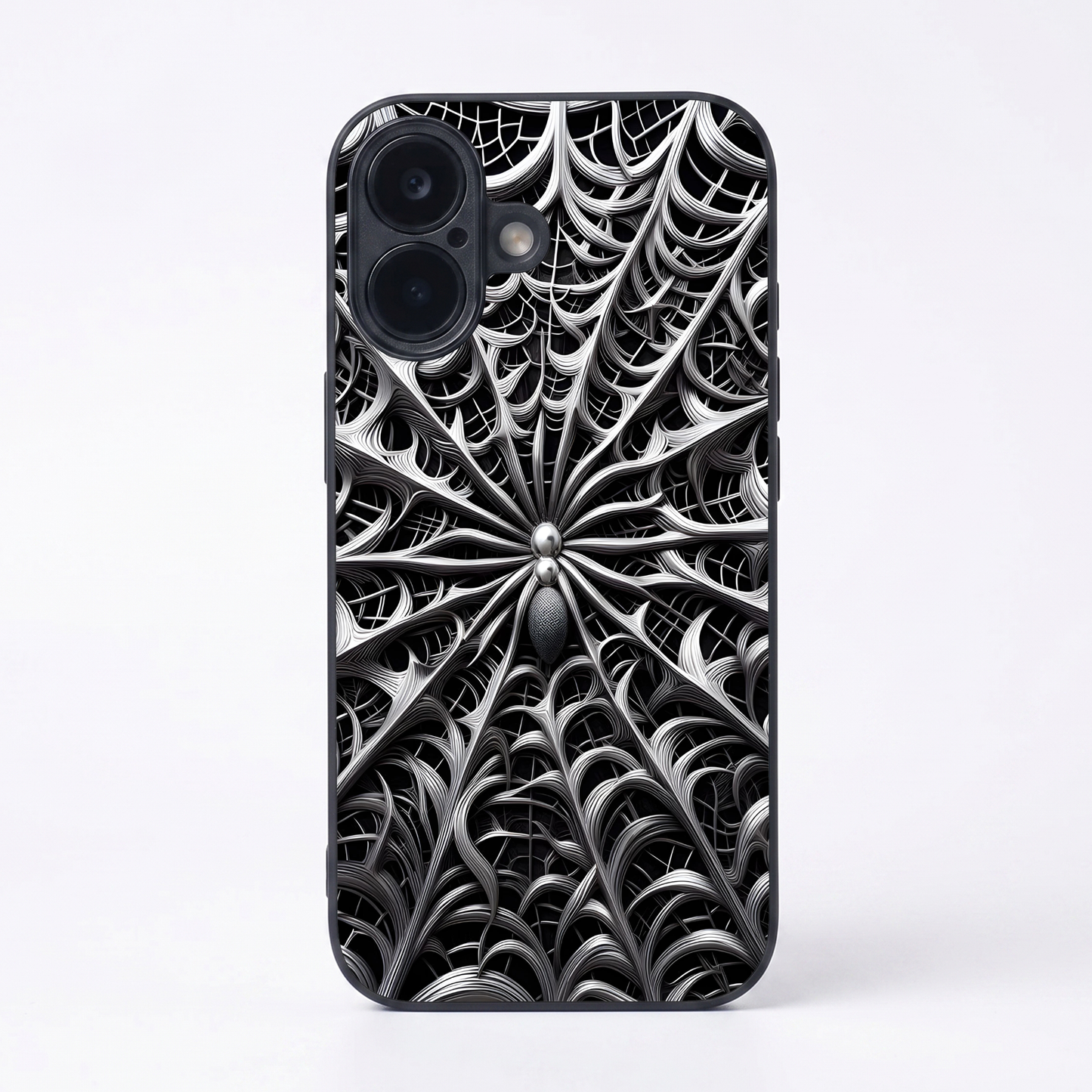 Web Trap Metal Back Case for Apple Iphone 17