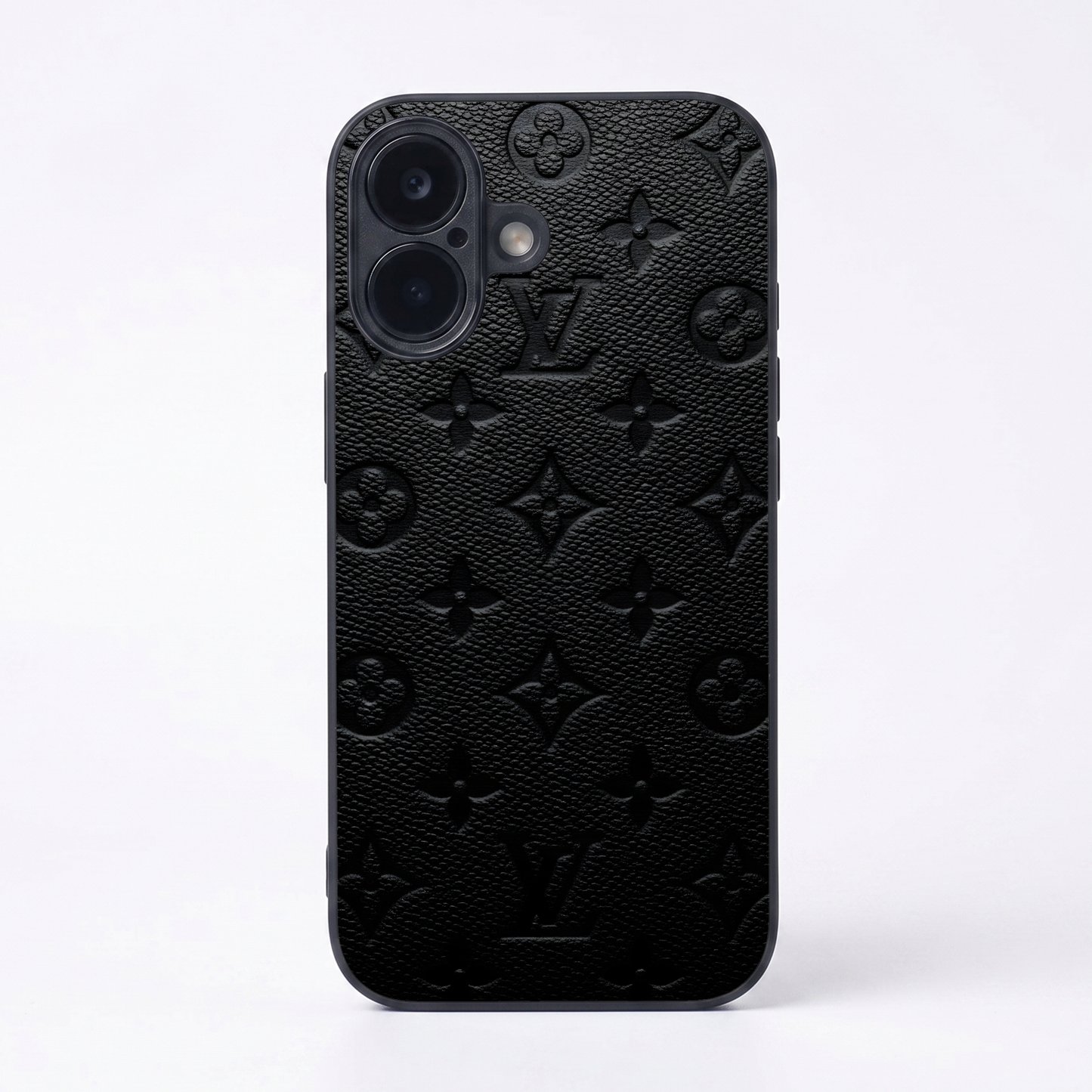 Luxe Leather Metal Back Case for Apple Iphone 17