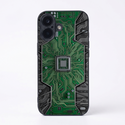 Chip Mode Metal Back Case for Apple Iphone 17