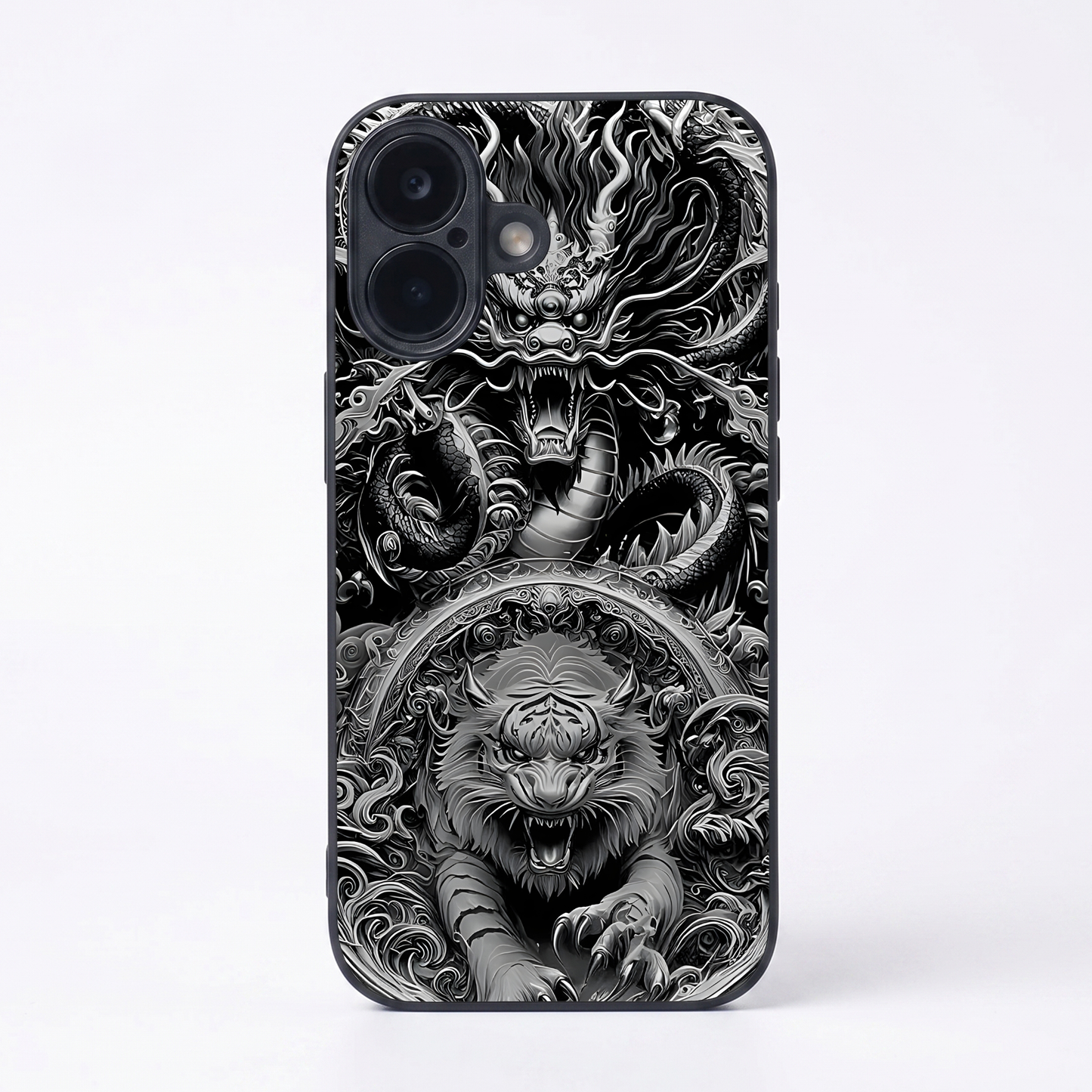 Dragon Ink Metal Back Case for Apple Iphone 17