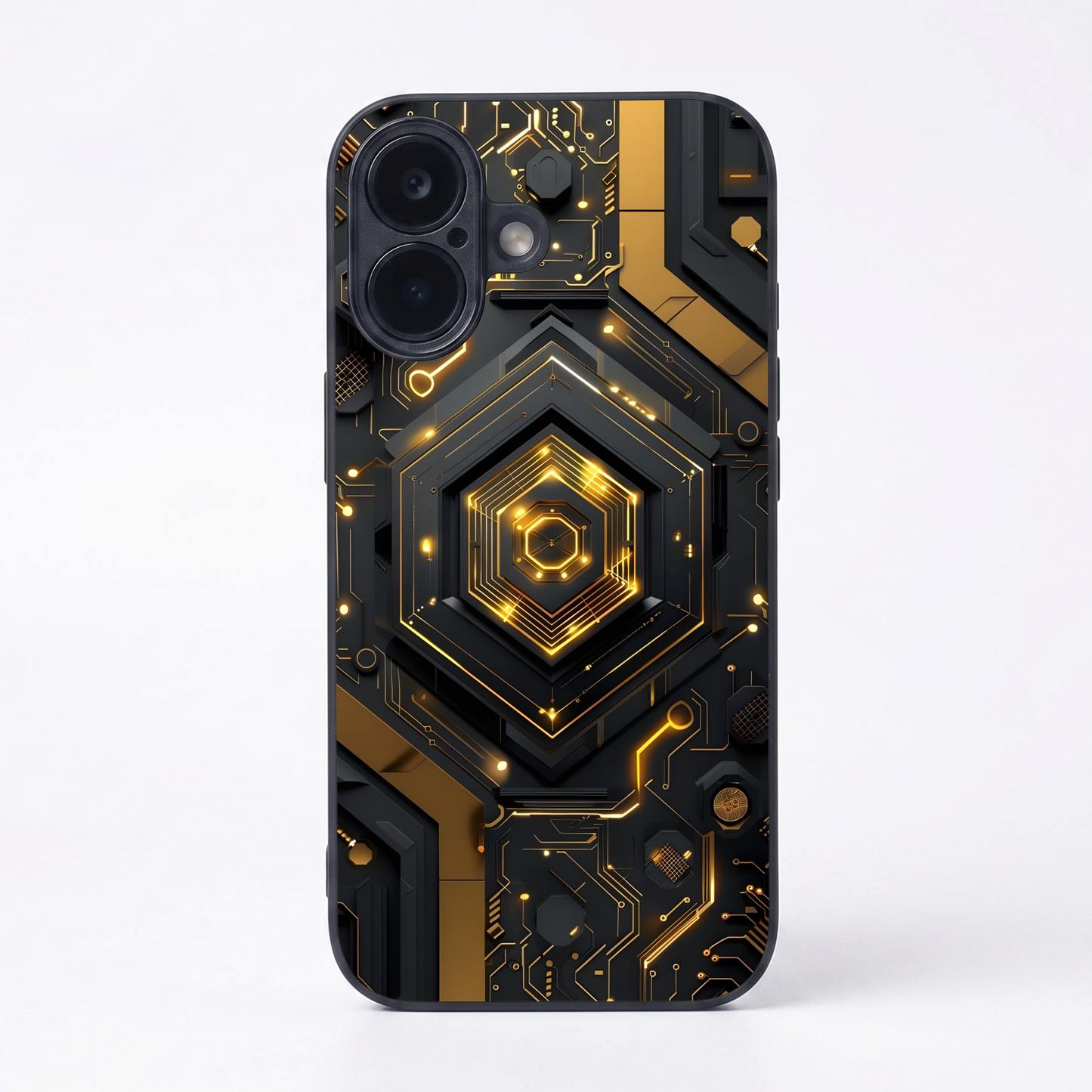Gold Rush Metal Back Case for Apple Iphone 17