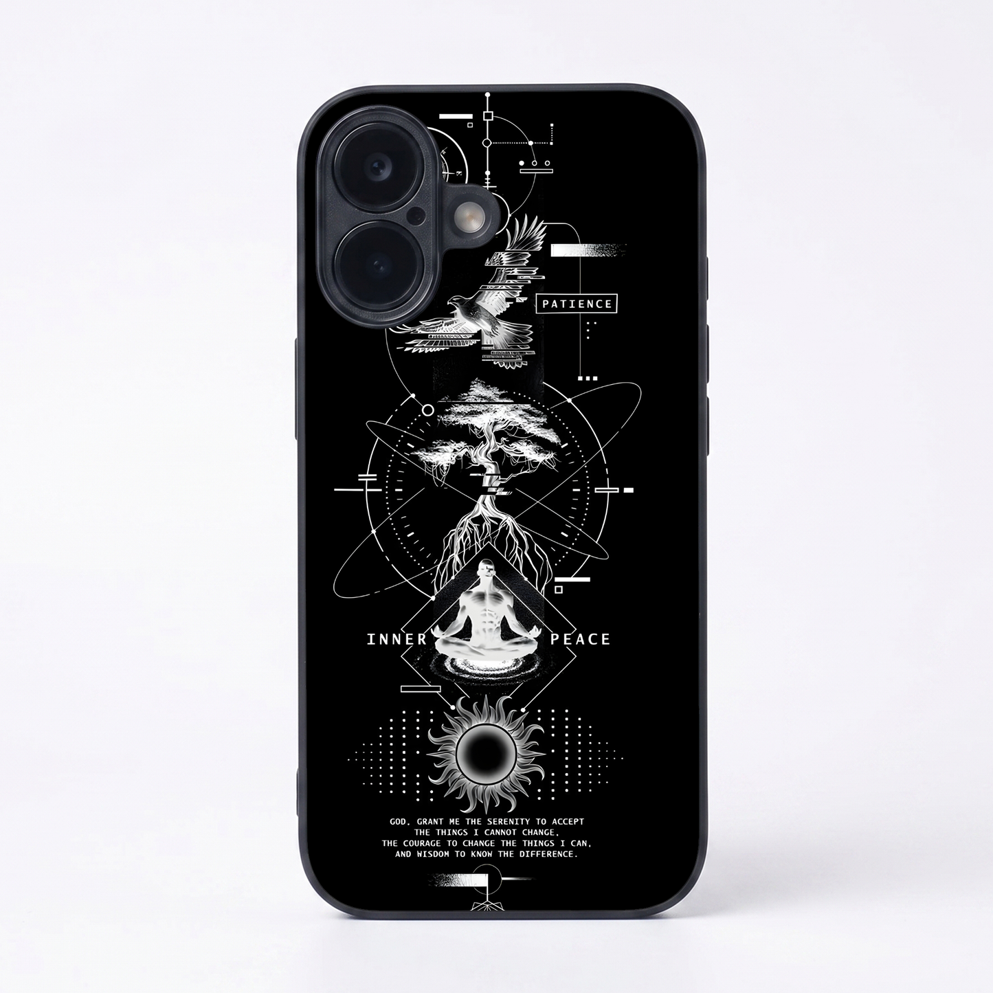 Dark Matter Metal Back Case for Apple Iphone 17