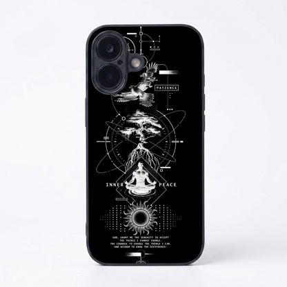 Dark Matter Metal Back Case for Apple Iphone 17