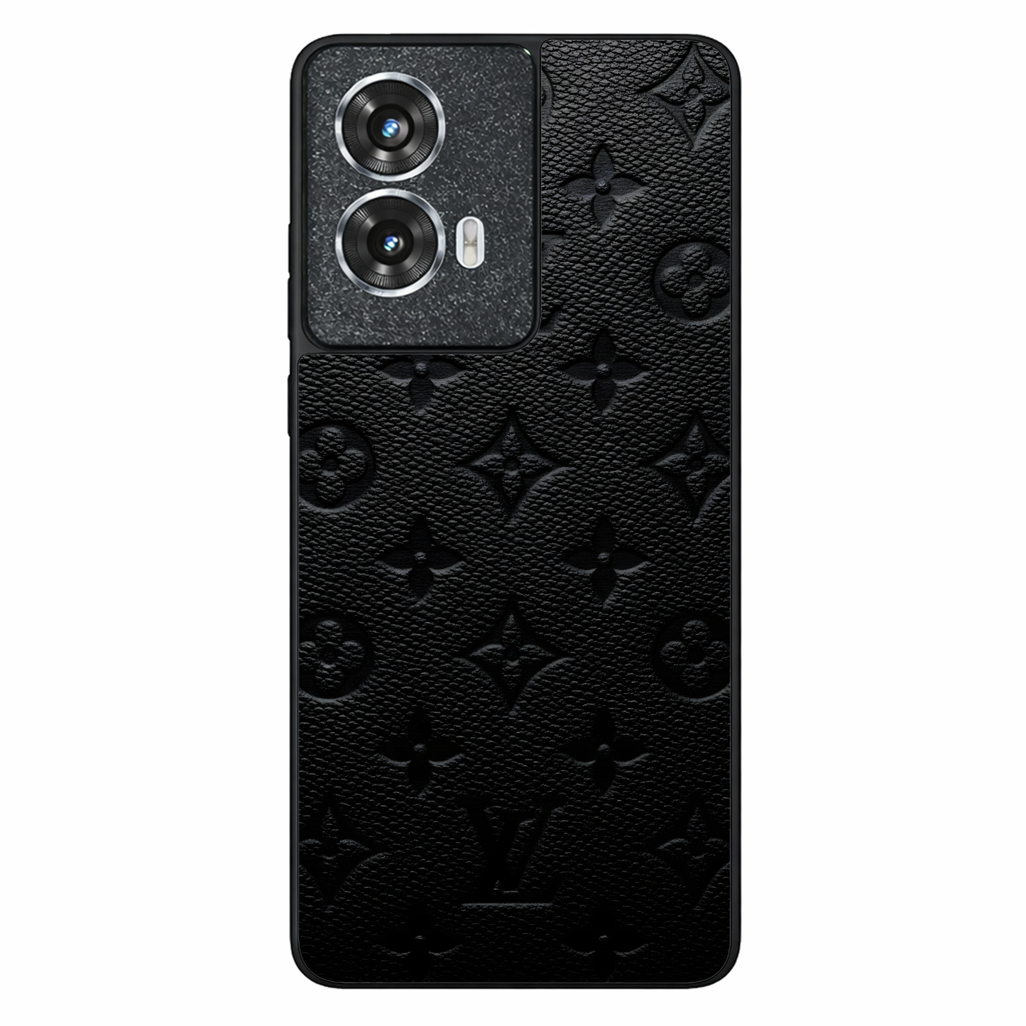 Luxe Leather Metal Back Case for Moto G85