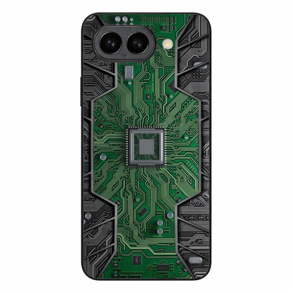 Chip Mode Metal Back Case for Google Pixel 9A