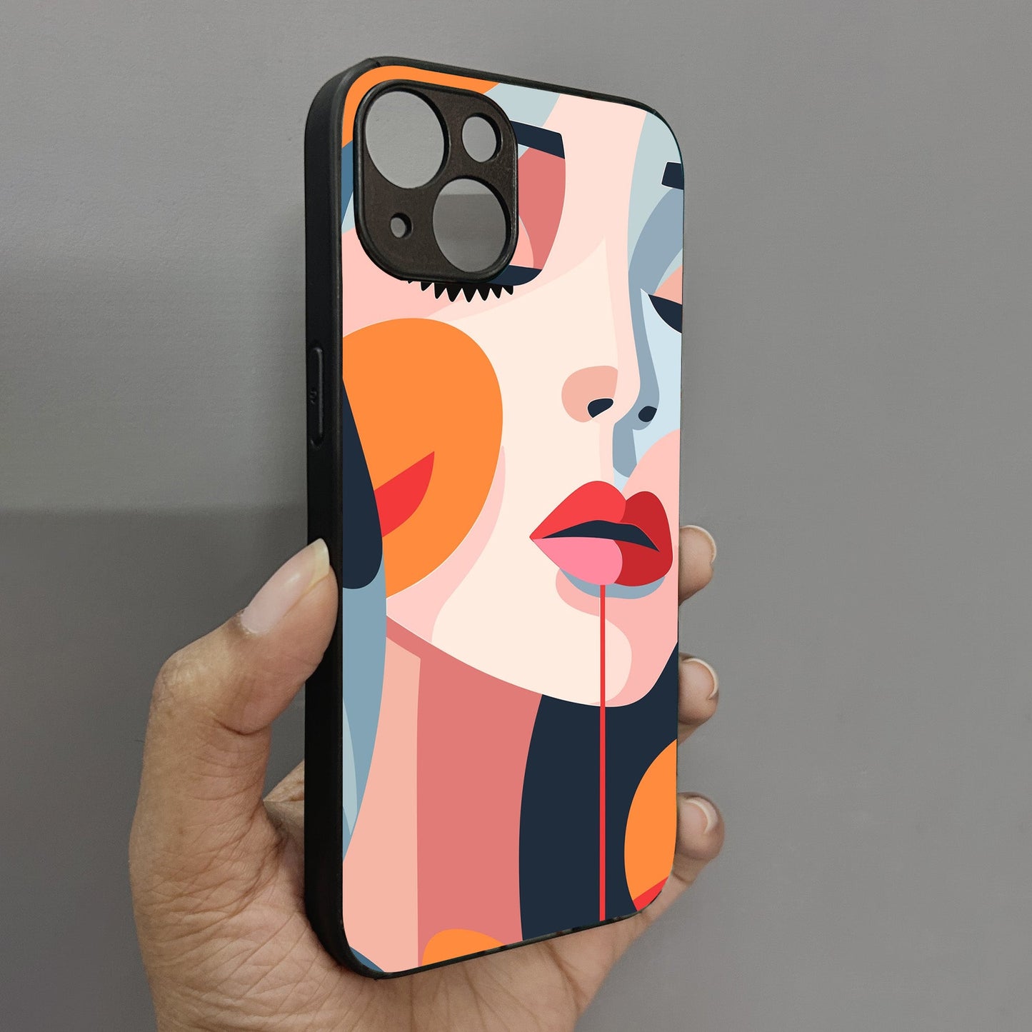 Ethereal Beauty Metal Back Case for Apple Iphone 15 Plus