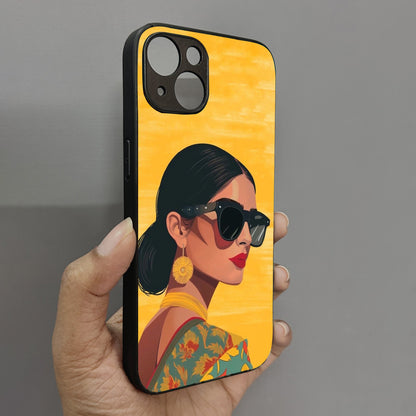 Desi Diva Metal Back Case for Apple Iphone 15 Plus
