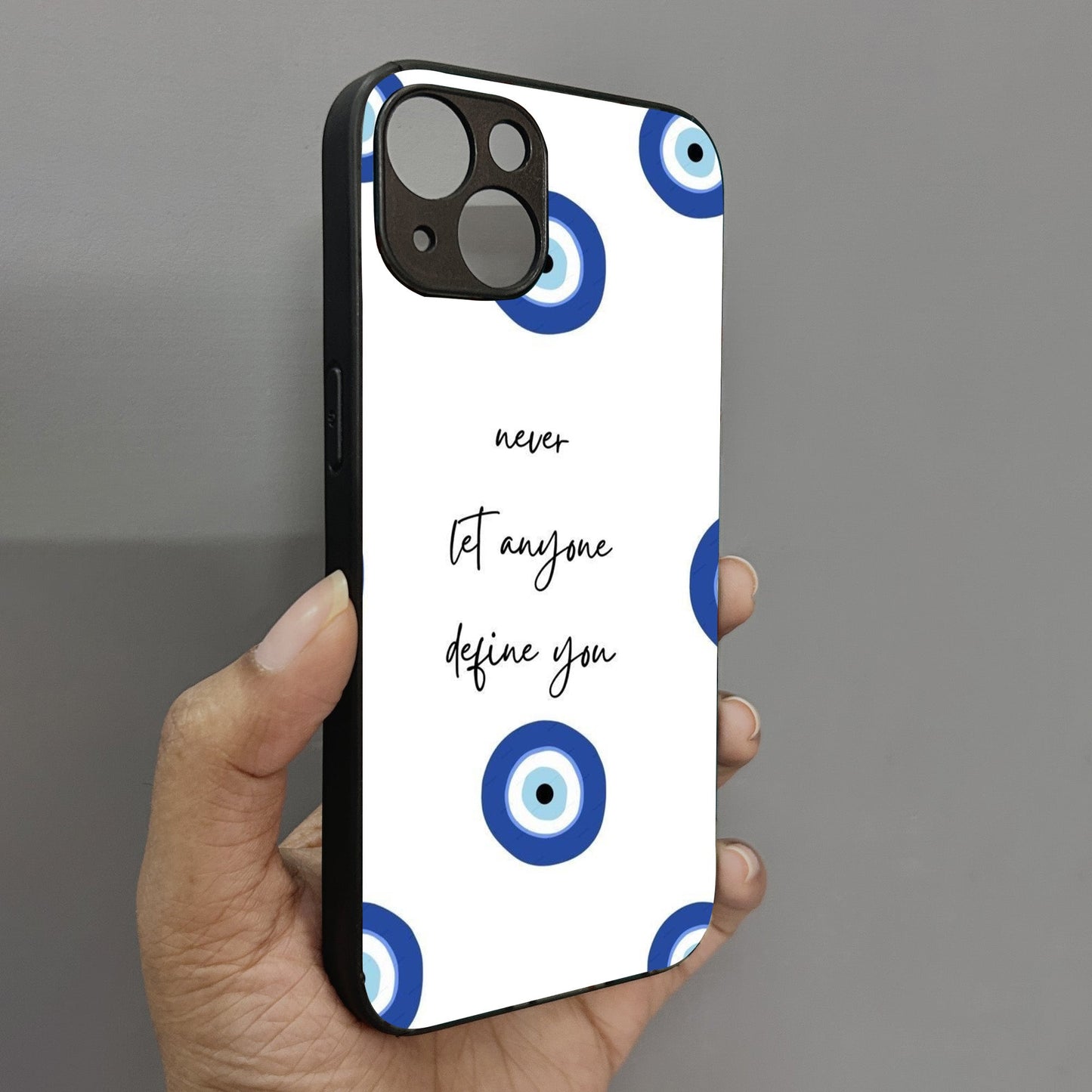 Eye Guard Metal Back Case for Apple Iphone 14 Plus