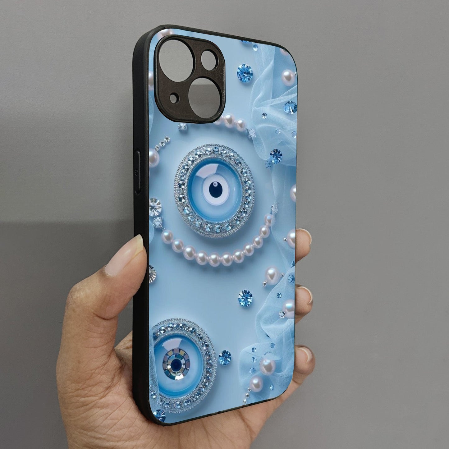 Pearl Amulet Metal Back Case for Apple Iphone 14 Plus